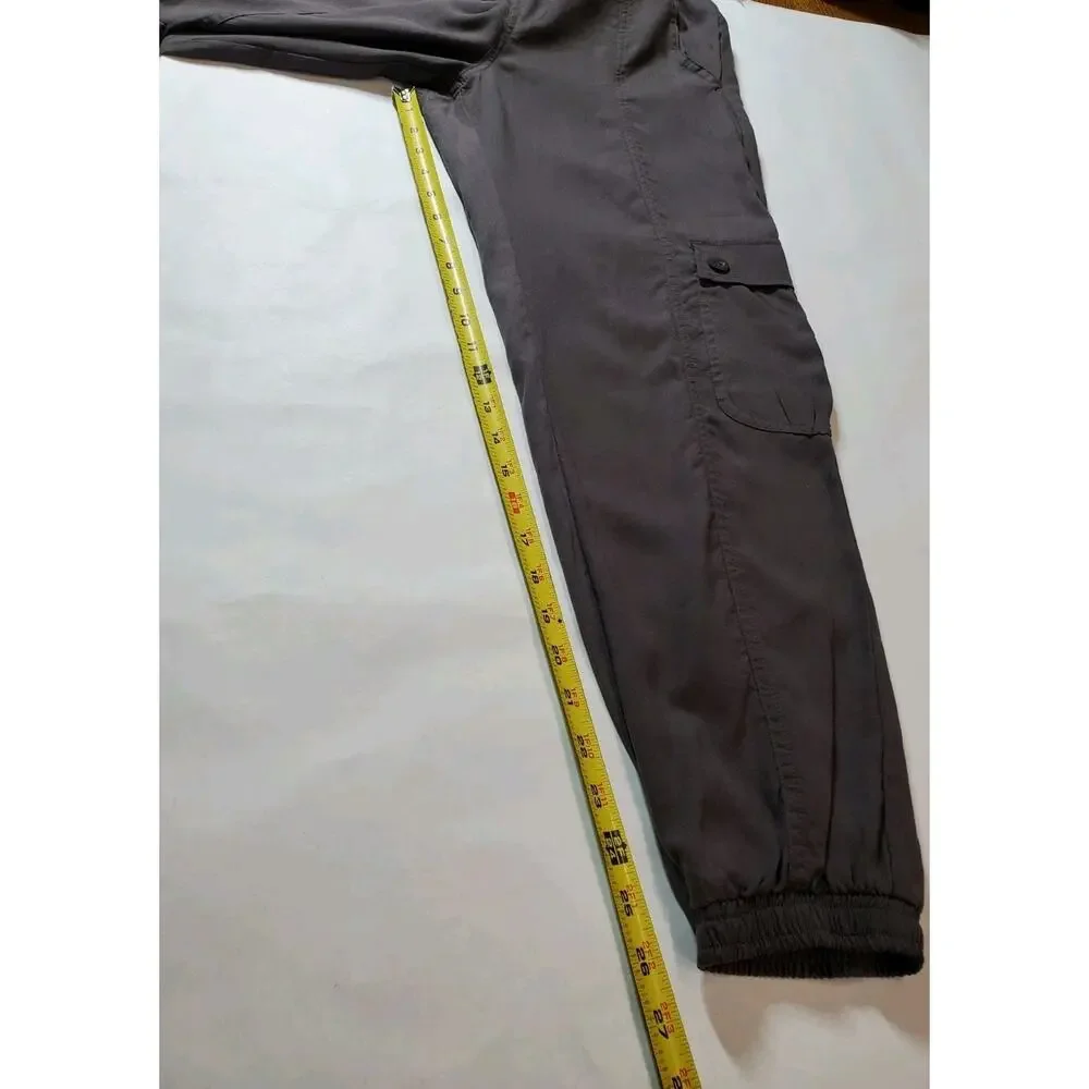 Cloth & Stone Pants Womens‎ XS Tencel Joggers Gray Cargo Pockets Lyocell